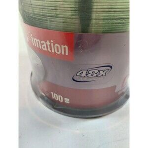 Imation CD-R Blank Discs 100 Pack 80min 700MB 48x Spindle Media NEW SEALED